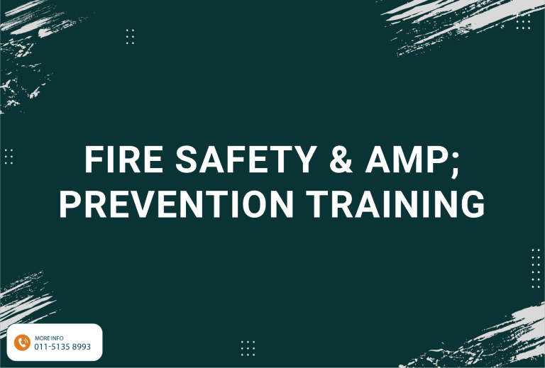 Fire Safety &Amp; Prevention Training
