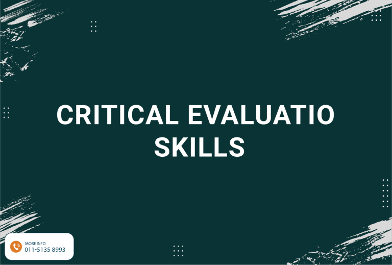 Critical Evaluation Skills