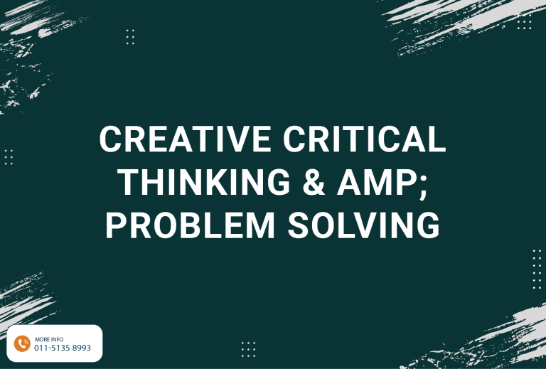 Creative Critical Thinking &Amp; Problem Solving