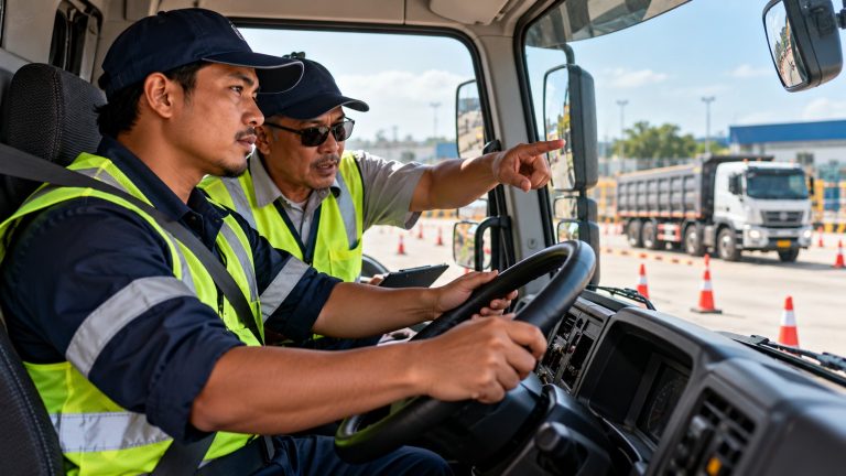 Defensive Driving for Heavy Vehicles